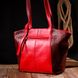 Деловая женская сумка с ручками KARYA 20875 кожаная Красный 52870 фото 10