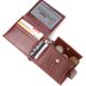 Практичний чоловічий гаманець з хлястиком із натуральної шкіри KARYA 21075 Світло-коричневий 21075 фото 5