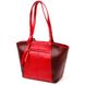 Деловая женская сумка с ручками KARYA 20875 кожаная Красный 52870 фото 2