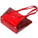 Деловая женская сумка с ручками KARYA 20875 кожаная Красный 52870 фото 3