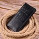 Стильний вертикальний гаманець із натуральної фактурної шкіри KARYA 21433 Чорний 21433 фото 6