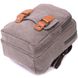 Оригинальная сумка-рюкзак с двумя отделениями из плотного текстиля Vintage 22161 Серый 56797 фото 3