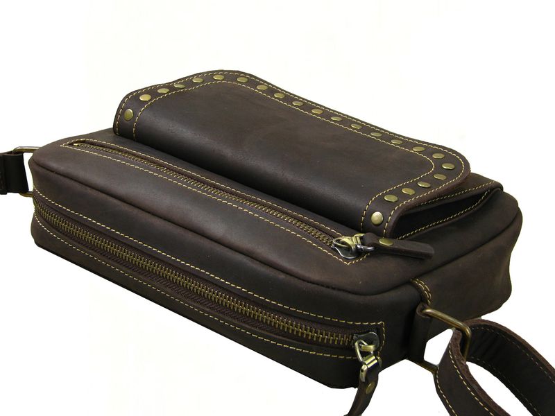 Жіноча шкіряна сумка через плече SGE WKR 001 brown коричнева WKR 001 brown фото