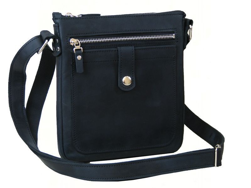 Мужская кожаная сумка планшет SGE PL 001 black черная PL 001 black фото