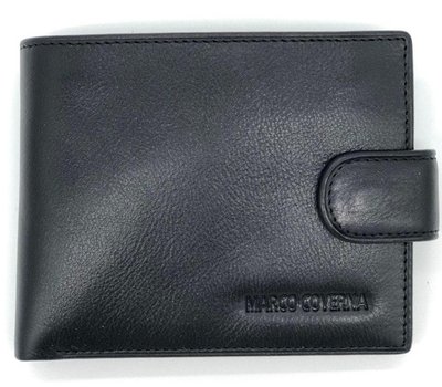 Чёрный кожаный портмоне Marco Coverna BK010-801A Black BK010-801A фото