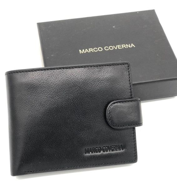 Чорний шкіряний портмоне Marco Coverna BK010-801A Black BK010-801A фото
