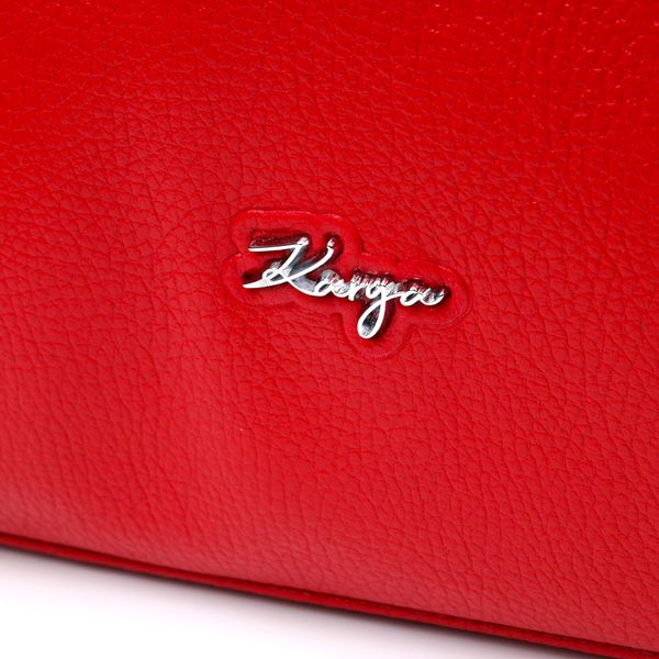 Яскрава сумка жіноча з ручками KARYA 20843 шкіряна Червоний 20843 фото