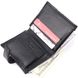 Практичний вертикальний невеликий чоловічий гаманець із фактурної шкіри KARYA 20993 Чорний 20993 фото 7