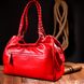 Яскрава сумка жіноча з ручками KARYA 20843 шкіряна Червоний 20843 фото 10