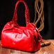 Яскрава сумка жіноча з ручками KARYA 20843 шкіряна Червоний 20843 фото 9