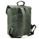 Сумка рюкзак для ноутбука з вінтажної шкіри TARWA RE-3420-3md зелена RE-3420-3md фото 2