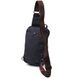 Оригінальна чоловіча сумка через плече із щільного текстилю Vintage 22192 Чорний 56827 фото 2