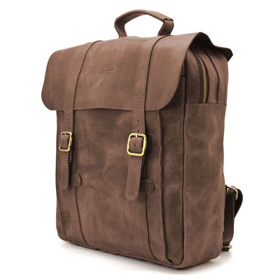 Сумка рюкзак для ноутбука из винтажной кожи TARWA RC-3420-3md коричневая RC-3420-3md фото
