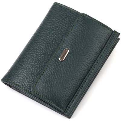 Місткий гаманець для жінок середнього розміру з натуральної шкіри CANPELLINI 21812 Зелений 21812 фото