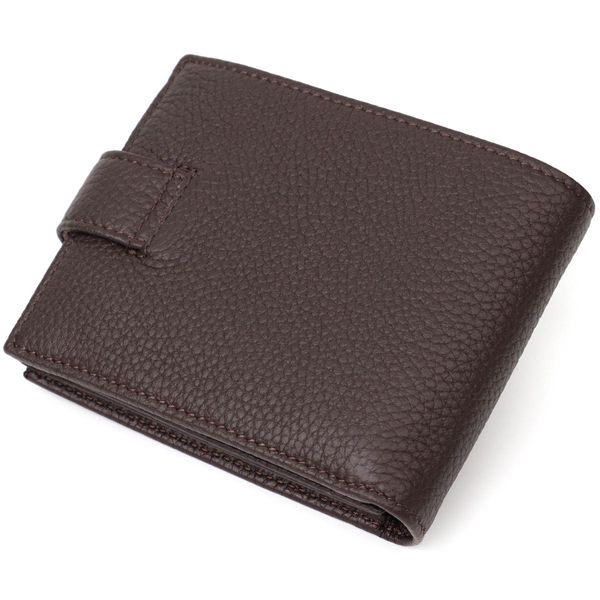 Горизонтальний чоловічий гаманець із натуральної шкіри флотар BOND 22007 Коричневий 22007 фото