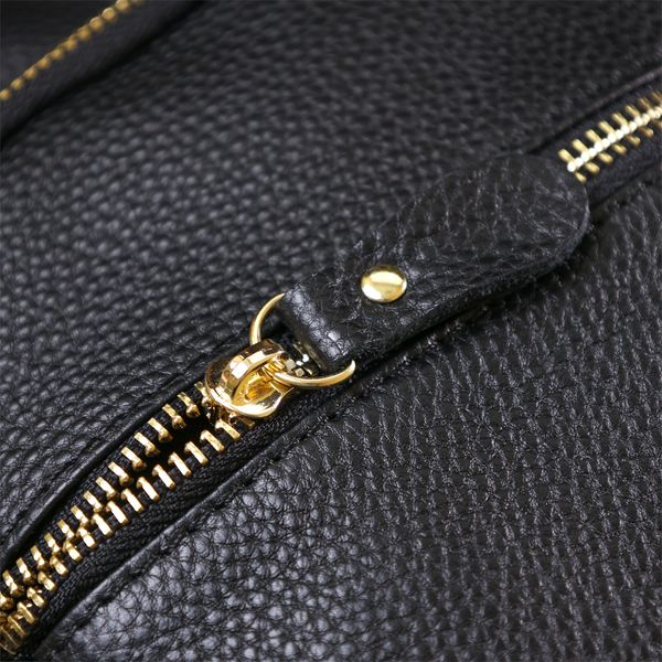 Шкіряний стильний жіночий рюкзак Vintage 20676 Чорний 20676 фото