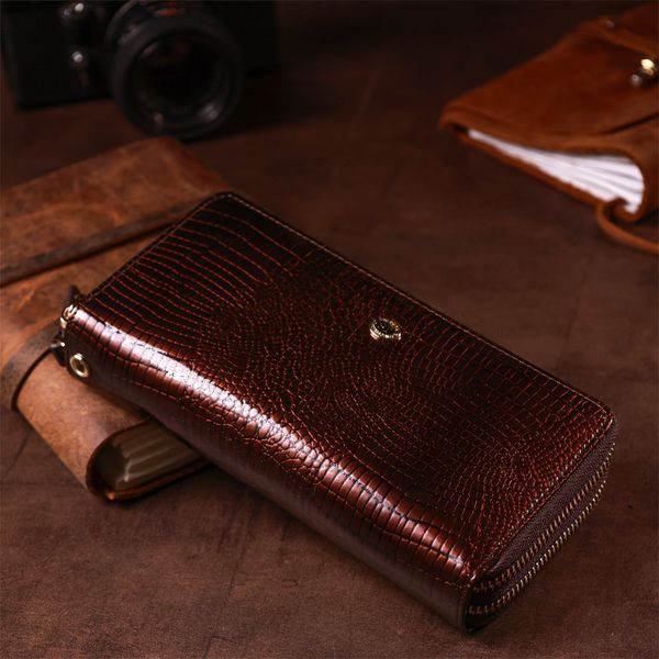 Женский лаковый клатч ST Leather 18908 Коричневый 18908 фото