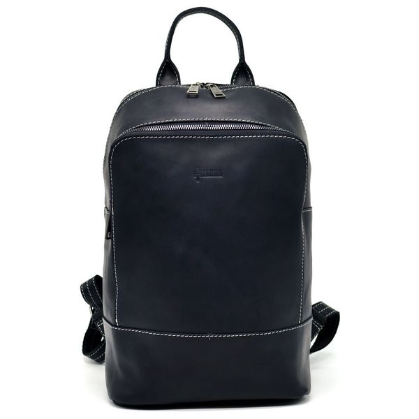 Женский черный кожаный рюкзак TARWA RA-2008-3md среднего размера RA-2008-3md фото