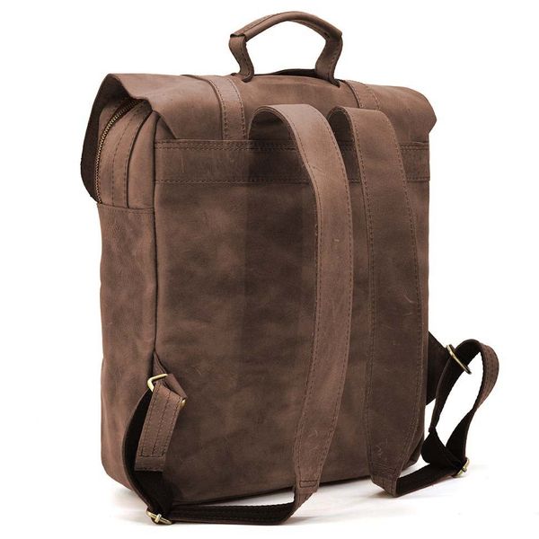 Сумка рюкзак для ноутбука из винтажной кожи TARWA RC-3420-3md коричневая RC-3420-3md фото