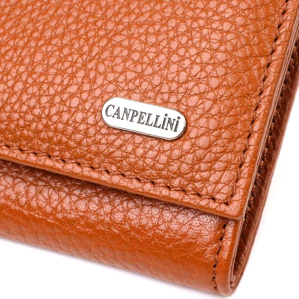 Надійний жіночий гаманець із натуральної зернистої шкіри CANPELLINI 21712 Коричневий 21712 фото