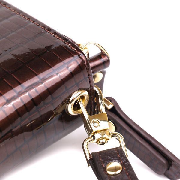 Женский лаковый клатч ST Leather 18908 Коричневый 18908 фото