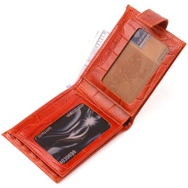 Мужской небольшой кошелек из натуральной фактурной кожи CANPELLINI 21510 Светло-коричневый 21510 фото
