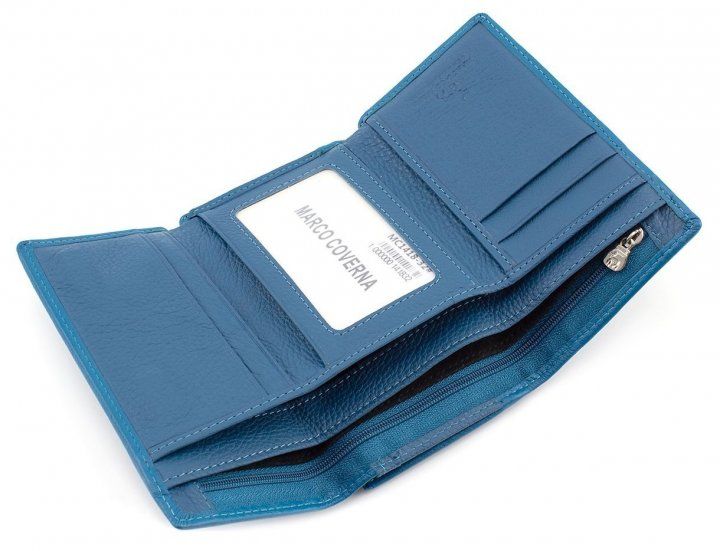 Блакитний шкіряний жіночий портмоне Marco Coverna MC1418-32 MC1418-32 фото