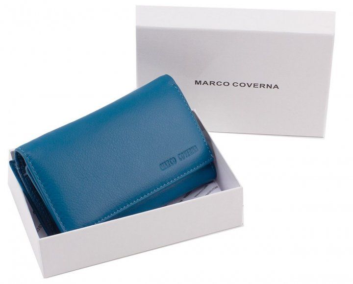 Блакитний шкіряний жіночий портмоне Marco Coverna MC1418-32 MC1418-32 фото