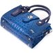 Мініатюрна сумка жіноча з ручками KARYA 20894 шкіряна Синій 20894 фото 3