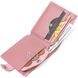 Горизонтальне жіноче портмоне із натуральної шкіри Shvigel 16446 Рожевий 16446 фото 4