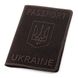 Обкладинка на паспорт Shvigel 13930 шкіряна Коричнева 13930 фото 1
