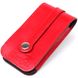 Компактная кожаная ключница с хлястиком SHVIGEL 13987 Красная 13987 фото 1