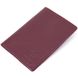 Матовая кожаная обложка на паспорт GRANDE PELLE 11482 Бордовый 11482 фото 1