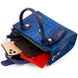 Мініатюрна сумка жіноча з ручками KARYA 20894 шкіряна Синій 20894 фото 7