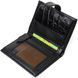 Фактурное портмоне для мужчин из натуральной кожи с тиснением под крокодила BOND 22057 Черный 22057 фото 4