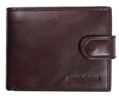 Коричневый кожаный кошелёк на защелке Marco Coverna B047-896C B047-896C фото