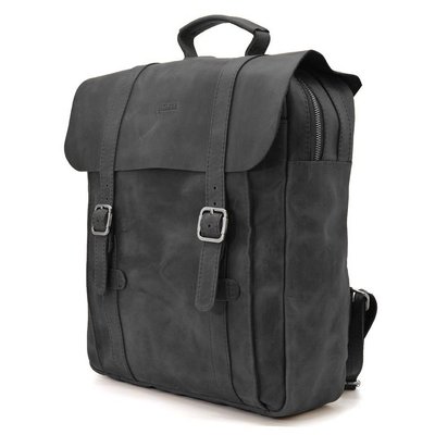 Сумка рюкзак для ноутбука из винтажной кожи TARWA RA-3420-3md черная RA-3420-3md фото