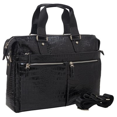 Мужской кожаный портфель черный BOND 1366-356 1366-356 фото