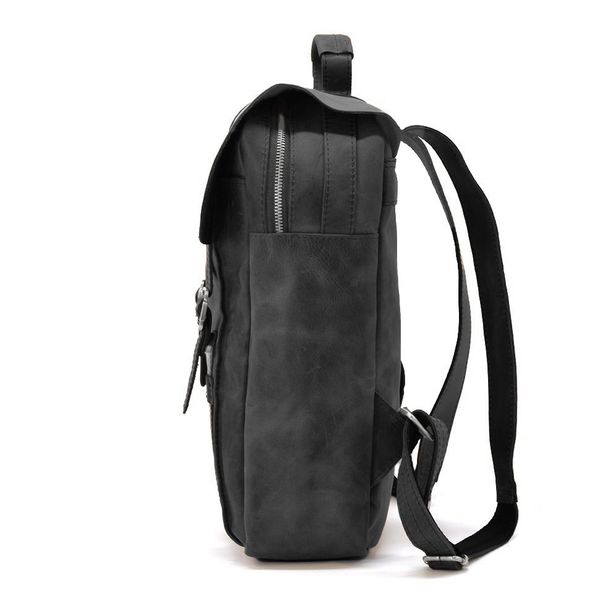 Сумка рюкзак для ноутбука з вінтажної шкіри TARWA RA-3420-3md чорна RA-3420-3md фото