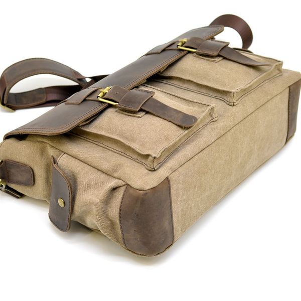Мужская сумка через плечо из канваса и кожи RSc-6690-4lx TARWA  RSc-6690-4lx фото