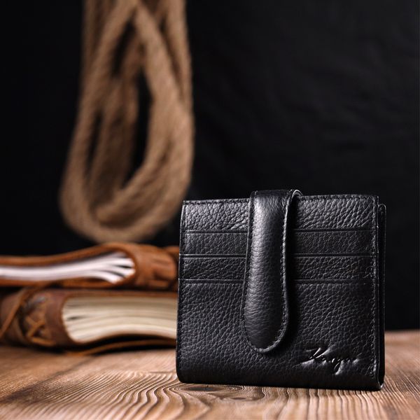 Класичний жіночий гаманець із натуральної шкіри KARYA 20945 Чорний 20945 фото