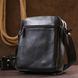 Добротная кожаная мужская сумка Vintage 20677 Черный 20677 фото 8