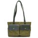 Женская сумка тоут из канвас и кожи TARWA REH-3930-3md с передними карманами REH-3930-3md фото 2