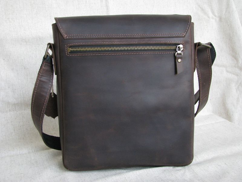 Вмістка чоловіча шкіряна сумка на плече SGE MK 002 brown коричнева MK 002 brown фото