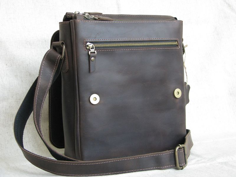 Вмістка чоловіча шкіряна сумка на плече SGE MK 002 brown коричнева MK 002 brown фото
