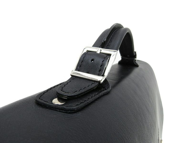 Чорний солідний шкіряний портфель Newery N7164GA N7164GA фото