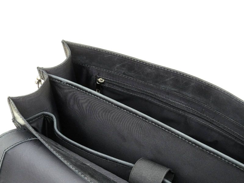 Чёрный солидный кожаный портфель Newery N7164GA N7164GA фото