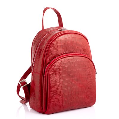 Женский кожаный рюкзак красного цвета Newery N3061CRR N3061CRR фото
