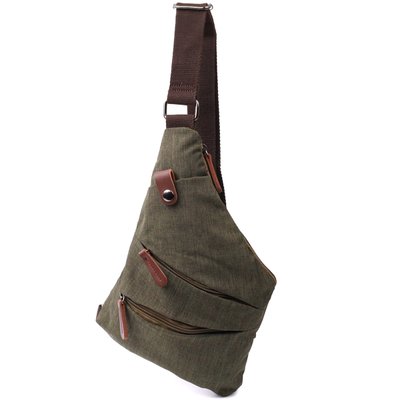 Удобная сумка через плечо для мужчин из текстиля Vintage 22197 Оливковый 56830 фото