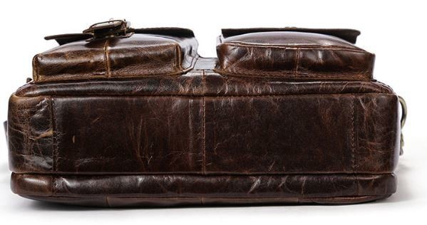 Деловая сумка на плечо кожаная Vintage 14820 Коричневая 14820 фото